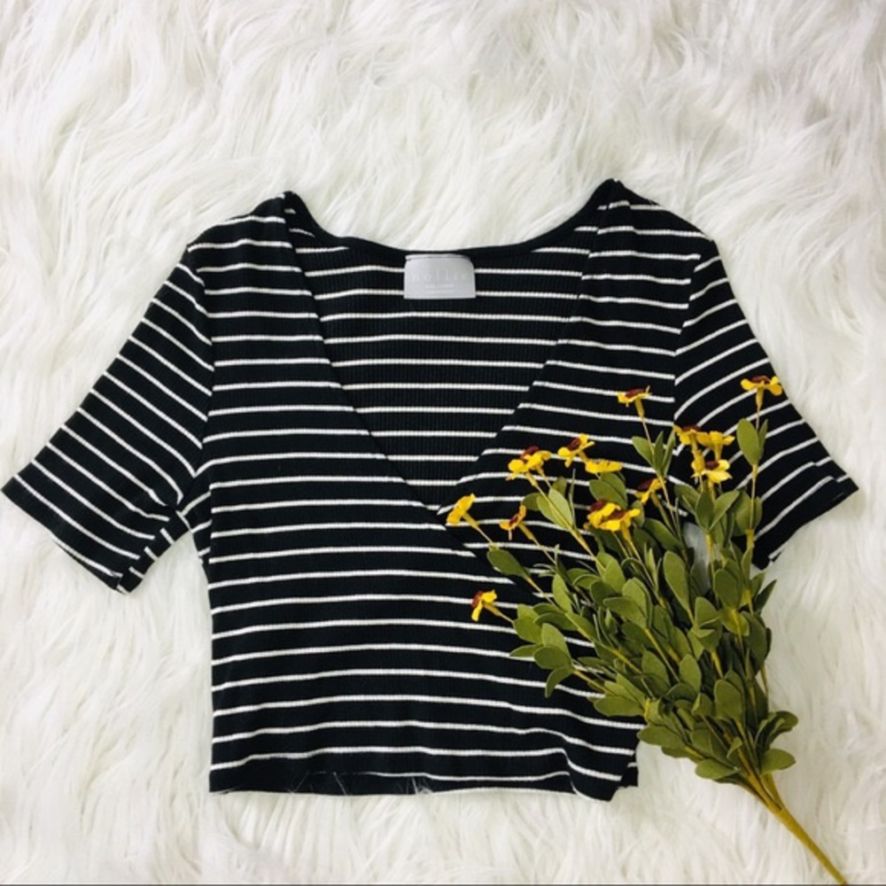 ❌ SOLD ❌ pacsun • nollie • striped crop top • - Picture 2 of 5